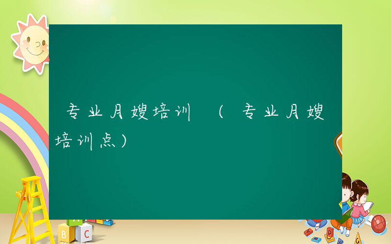 专业月嫂培训 (专业月嫂培训点)